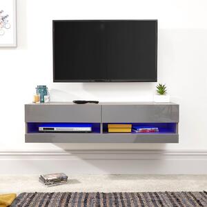 Galicia 120cm LED Wall TV Unit Grey