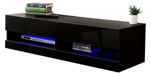 Galicia 120cm LED Wall TV Unit Black