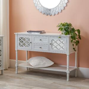 Pacific Puglia Large Sideboard, Painted Pine White