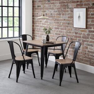Grafton Square Dining Table with 4 Chairs, Brown Brown
