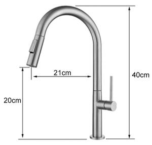 360° Rotatable Brass Pull Out Kitchen Tap