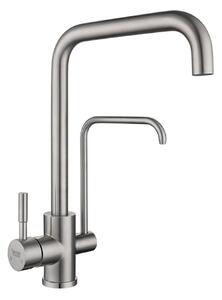 360° Rotatable Brushed Nickel Kitchen Tap