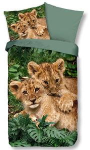 Good Morning Kids Duvet Cover LION CUBS 135x200 cm Multicolour