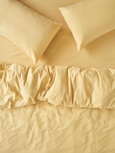 Butter Yellow Linen Blend Duvet Cover | Double | Piglet in Bed
