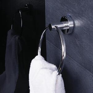 RIDDER Suction Towel Ring 7.2x18.5x21 cm Chrome