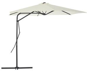 Outdoor Parasol with Steel Pole 300 cm Sand