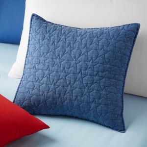 Quilted Star Cushion Light Blue