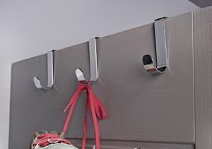Budget Over The Door Hooks - Polished Chrome - 3 Pack