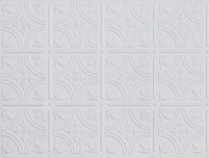 Innovera Decor 3D Design Wall Tile - Kitchen Splashback Cladding Panels ( Empire - White, Set of 6)
