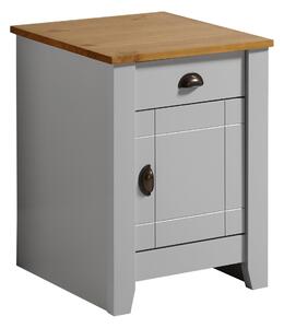 Ludlow 1 Drawer & 1 Door Bedside Table Grey