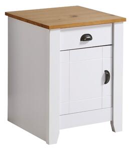 Ludlow 1 Drawer & 1 Door Bedside Table White