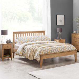 Salerno Wooden Bed Frame Brown