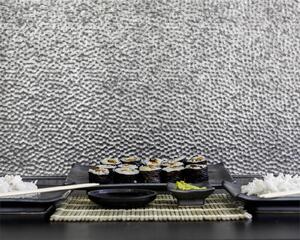 Innovera Decor 3D Design Wall Tile - Kitchen Splashback Cladding Panels ( Lamina - Silver, set of 6)