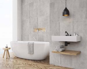 Innovera Decor Decorative Shower & Bathroom Wall Tiles (Rustic Concrete, set of 8)