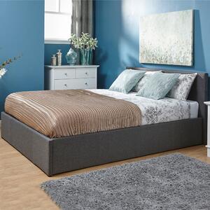 Side Lift Ottoman Bed Frame Grey
