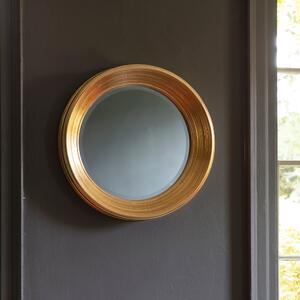 Dudley Round Wall Mirror Gold Effect Effect 65cm Gold