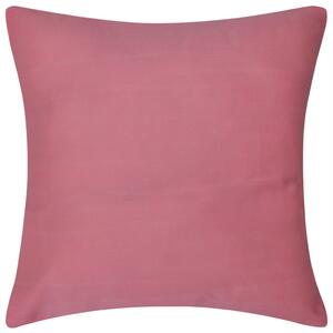 4 Pink Cushion Covers Cotton 50 x 50 cm