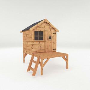 Mercia 4ft x 7ft Snug Wooden Playhouse With Tower