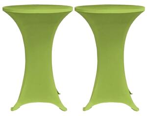 Stretch Table Cover 2 pcs 70 cm Green