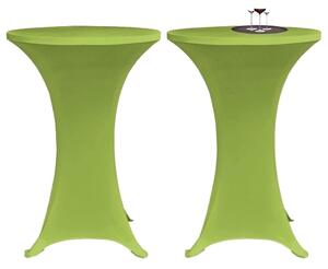 Stretch Table Cover 2 pcs 70 cm Green