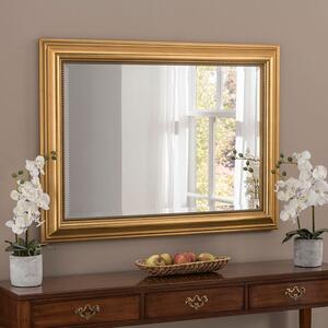 Yearn Beaded Mirror, Gold Effect Effect Gold Effect