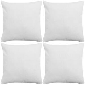 Cushion Covers 4 pcs Linen-look White 50x50 cm