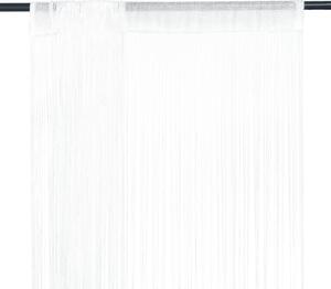 String Curtains 2 pcs 100x250 cm White