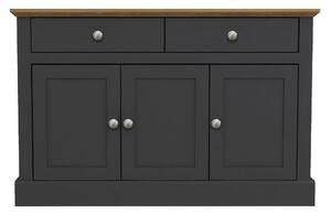 Devon Charcoal Grey 3 Door 2 Drawer Sideboard