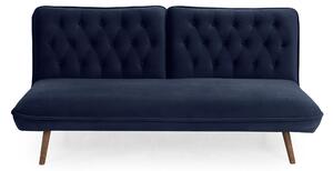 Elodie Velvet Sofa Bed Blue