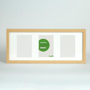 Essentials Natural Multi Photo Frame White/Green