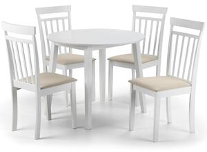 Coast Round Extendable Dining Table with 4 Chairs White