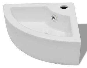 Wash Basin with Overflow 45x32x12.5 cm White