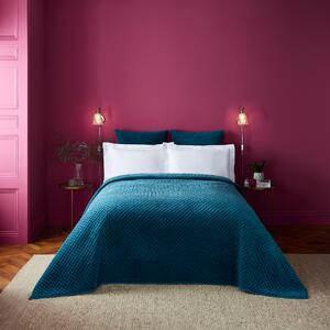Dorma Purity Teal Genevieve Bedspread Blue