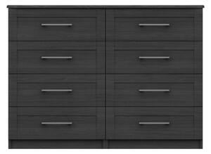 Ethan Graphite 4 Drawer Double Chest Grey