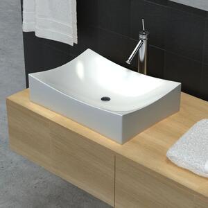 Bathroom Ceramic Porcelain Sink Art Basin White High Gloss