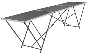 Folding Pasting Table MDF and Aluminium 300x60x78 cm