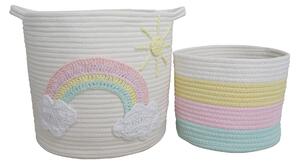 Unicorn Dreams Pack of 2 Storage Baskets Multi Coloured