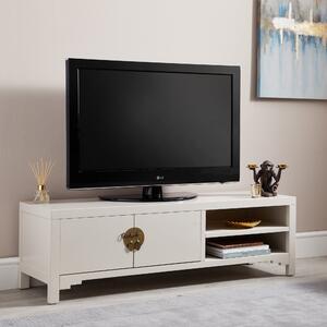 Hanna Oyster Wide TV Stand Beige