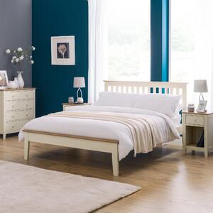 Salerno Wooden Bed Frame Cream