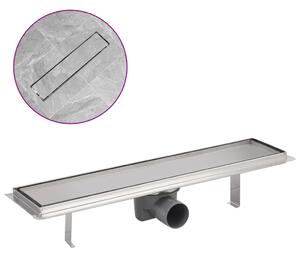 Linear Shower Drain 530x140 mm Stainless Steel