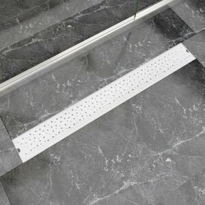 Linear Shower Drain Bubble 930x140 mm Stainless Steel