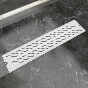 Linear Shower Drain Wave 530x140 mm Stainless Steel