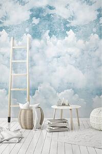 Grandeco Life Digital Mural Blue Clouds - Blue