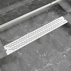 Linear Shower Drain Wave 830x140 mm Stainless Steel