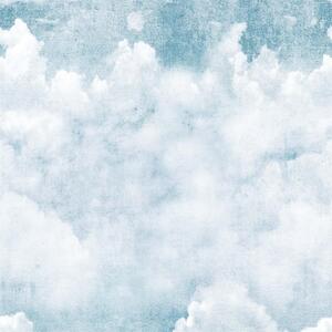 Grandeco Life Digital Mural Blue Clouds - Blue