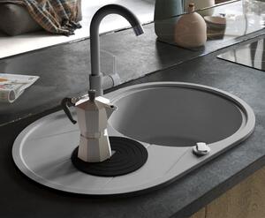 Granite Kitchen Sink Single Basin Oval Grey