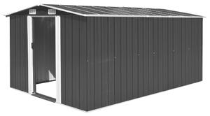 Garden Shed 257x392x181 cm Metal Anthracite