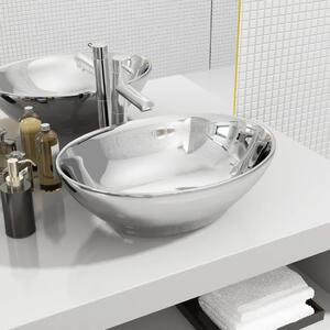 Wash Basin 40x33x13.5 cm Ceramic Silver