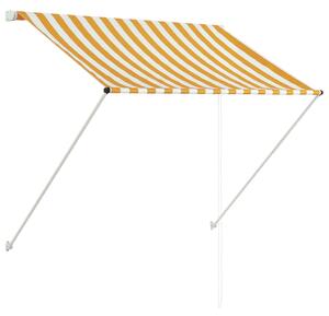 Retractable Awning 150x150 cm Yellow and White