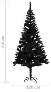Artificial Black Christmas Tree With Stand